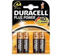 Lot de 2 Blisters de 4 piles Alcalines 1,5V AA LR06 Plus Power Duralock G