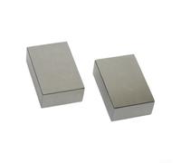 Lot de 2 blocs de mesure en acier massif 25 x 50 x 75 mm | Construction massive, traitée thermiquement, durcie, haute résistance, résistant à la déformation