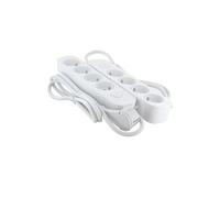 Chacon Lot de 2 Multiprises 4X16A Plastique 30% recy ordon 1,5m-Fiche Plate