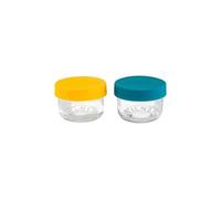 Kilner Lot de 2 pots à goûter en verre 125 ml avec couvercle en silicone