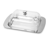 Lot de 2 boîtes à beurre en acier inoxydable for fromage, avec couvercle, for la conservation du pain Pour Cuisine