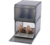 Joseph Joseph ShoeCase Boîte de Rangement Chaussures, Plateau Coulissant, Porte Abattante, Ventilé, Montage Facile, Lot de 2