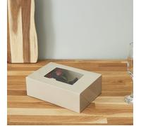Lot de 2 Boîtes à Gâteau - LILY COOK - Dépliables - Blanches