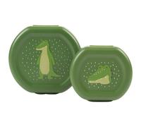 Lot de 2 boîtes à goûter à clip Mr. Alligator