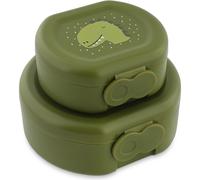 Trixie Boîtes à goûter à clip Mr Dino – Lot de 2 Vert TU