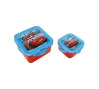 Lot de 2 Boîtes Carrée Polyéthylène Bleu - FUN HOUSE - Cars Set - Enfant - Rectangulaire