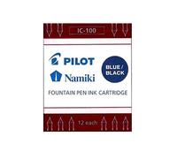 LOT DE 2 BOITES DE 12 CARTOUCHES PILOT NAMIKI BLEU/NOIR (BLUE/BLACK)