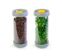 Lot de 2 boîtes de conservation en verre et sous vide - 1,5l - pika