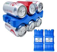 Lot de 2 boîtes de glace de 580 ml - Liquide de refroidissement qui reste simplement congelé plus longtemps - 12 heures et plus - Boissons servies fraîches
