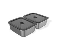 Lot de 2 boîtes de préparation et conservation pour barbecue Weber Works
