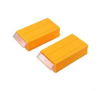 Lot de 2 boîtes de rangement de composants, organiseur de type tiroir F1# 180 x 95 x 50 mm pour pièces de quincaillerie électronique, outils de bureau d'atelier, accessoires, conteneurs de tri (jaune)