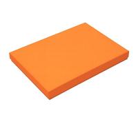 Lot de 2 boîtes de rangement format A4 de qualité supérieure - 30,2 x 21,3 x 2,1 cm - Orange - Carton stable de 650 g/m²