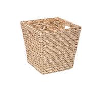 Lot de 2 boites de rangement, paniers de rangement en bois coloris naturel - Longueur 31 x Profondeur 31 x Hauteur 31 cm - -