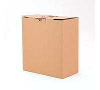 Lot de 2 boîtes pour 6 bouteilles Marron Kraft | Boîte Lot empilable en carton pour pain | Dimensions cm (L x l x H) : 33 x 17,7 x 36,6