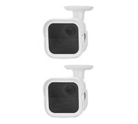 Lot de 2 boîtiers de montage étanches et réglables pour caméra Blink 4 et Blink 3, en PVC résistant aux intempéries avec support mural multi-angle, noir, intérieur et extérieur (blanc)