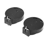 Lot de 2 boîtiers de piles bouton CR2450 à 2 broches Noir