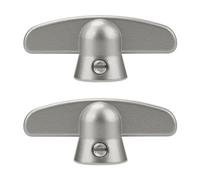 Lot de 2 boîtiers de poignée en T utilisés pour remplacer les poignées existantes qui ont des broches de 0,95 cm (gris)