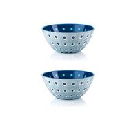 LightBlue White blue LOT 2 BOLS ⌀12CM "LE MURRINE"