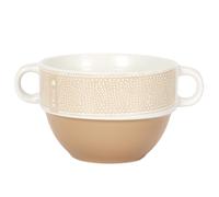 Lot de 2 bols avec anses 50 cl 100% céramique ROMANE terracotta