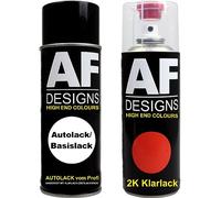Lot de 2 bombes aérosol 2K pour Renault 963 Vert Anglais Metallic 2K Vernis transparent Spray 400 ml