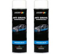 Lot de 2 bombes de peinture anti gravillons - blanc - Motip G
