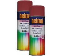Lot De 2 Bombes De Peinture Belton Spectral Ral3014 Vieux Rose 400ml