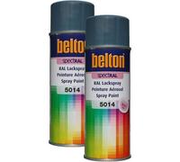 Lot De 2 Bombes De Peinture Belton Spectral Ral5014 Bleu Pigeon 400ml