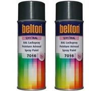 Lot de 2 bombes de peinture Belton Spectral RAL7016 Gris anthracite