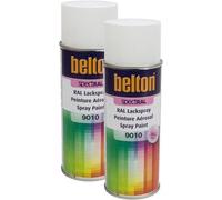 KWASNY BELTON SPECTRAL Lot de 2 vaporisateurs de peinture RAL 9010 Blanc pur brillant 400 ml