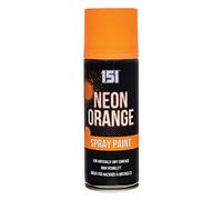 Lot de 2 bombes de peinture fluorescente Orange fluo brillant 200 ml