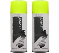 Lot de 2 bombes de peinture - jaune fluo - AMT Jaune