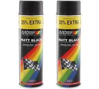 Lot de 2 bombes de peinture - noir mat - Motip G