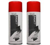 Lot de 2 bombes de peinture - rouge feu - AMT Rouge