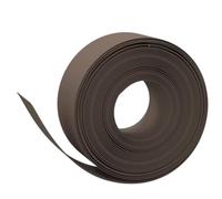 Lot de 2 bordures de pelouse - Marron - 10 m de long - 20 cm de haut - En polyéthylène - Flexible - Résistant aux intempéries - Avec piquet - Pour jardin, parterre de fleurs, terrasse et trottoir