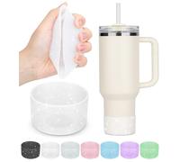 Lot de 2 bottes Stanley, fond en silicone pour bottes Stanley Cup 590 à 1200 ml et pour bouteille Hydroflask de 340 à 710 ml pour accessoires de gobelet Stanley pour accessoires de tasse Stanley pour