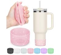 Lot de 2 bottes Stanley, fond en silicone pour bottes Stanley Cup 590 à 1200 ml et pour bouteille Hydroflask de 340 à 710 ml pour accessoires de gobelet Stanley pour accessoires de tasse Stanley pour