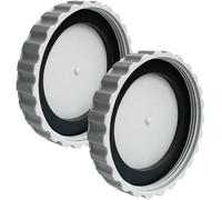 Lot de 2 Bouchons d'hiver pour Piscine - Résistants au Gel et étanches - pour raccords avec Joints Assortis - Gris