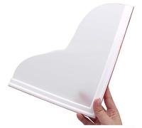 Lot de 2 boucliers anti-éclaboussures robustes et étanches pour baignoire en acrylique givré Angle réglable 23 x 18 cm Blanc