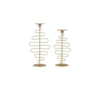 Mauro Ferretti Bougies Alid dorées – Lot de 2