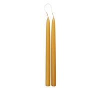 Lot de 2 Bougies Bâton Hugo 30cm Moutarde
