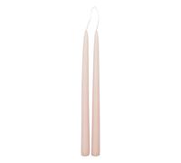 Lot de 2 Bougies Bâton Hugo 30cm Rose