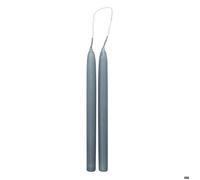 Lot de 2 Bougies Bâton Hugo 30cm Bleu Orage