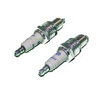 Lot de 2 bougies d'allumage compatibles avec les tondeuses à gazon Brast BRB-RM-16100 / Arebos AR-HE-RM196