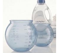 Lot de 2 boules doseuses pour lessive, boule distributrice de lessive liquide, 100 % silicone, économie pour lessive en poudre et liquide, anti-rayures, unique, bleu