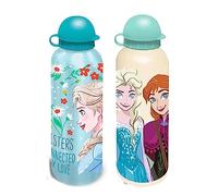 Lot de 2 bouteilles d'eau anti-fuite Alumiuim de la Reine des Neiges, 500 ml, sans BPA, non toxiques, pour le sport et le cyclisme pour enfants à partir de 3 ans