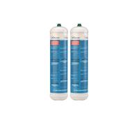 Lot de 2 Bouteilles Oxygène Jetable 110 bar Connexion M10 Soudure bi-gaz 110 Litres KEMPER