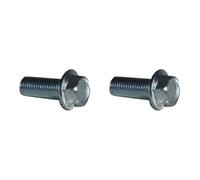 Lot de 2 boutons de poignée de tondeuse à gazon M10 x 1,25 Vis de rechange 90105-960-003 Écrou triangulaire pour une installation facile Outils de jardin Finition argentée