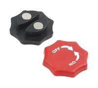Lot de 2 boutons magnétiques réversibles pour liquet - Design 6 étoiles pour changement rapide, aimant N42 puissant, aluminium antirouille avec kit de nettoyage spécial