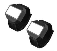Lot de 2 bracelets magnétiques avec aimant puissant pour vis, écrous, embouts réglables en tissu Oxford pour travailleurs de la construction, noir