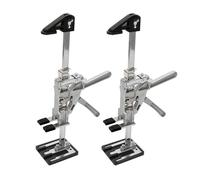 Lot de 2 bras pour économiser du travail, 23 cm, outil de levage à main d'armoire, outil de levage entièrement en métal, capacité de 200 kg, outil de levage manuel multifonction pour meubles, portes